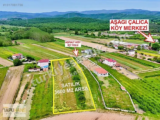 TAPUHANEDEN AŞAĞI ÇALICADA SATILIK ARSA