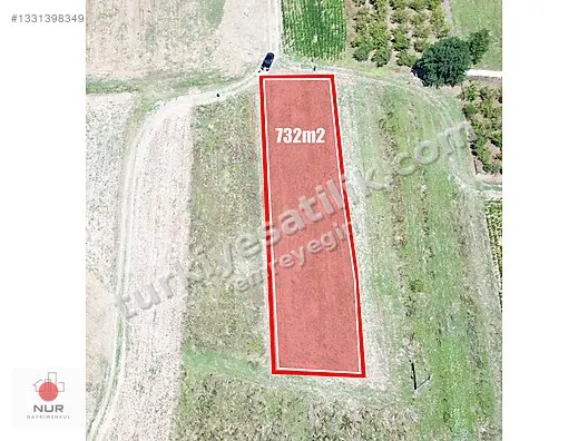 NUR GAYRİMENKUL'DEN KARATOPRAK MAH 732m2 SATILIK TARLA